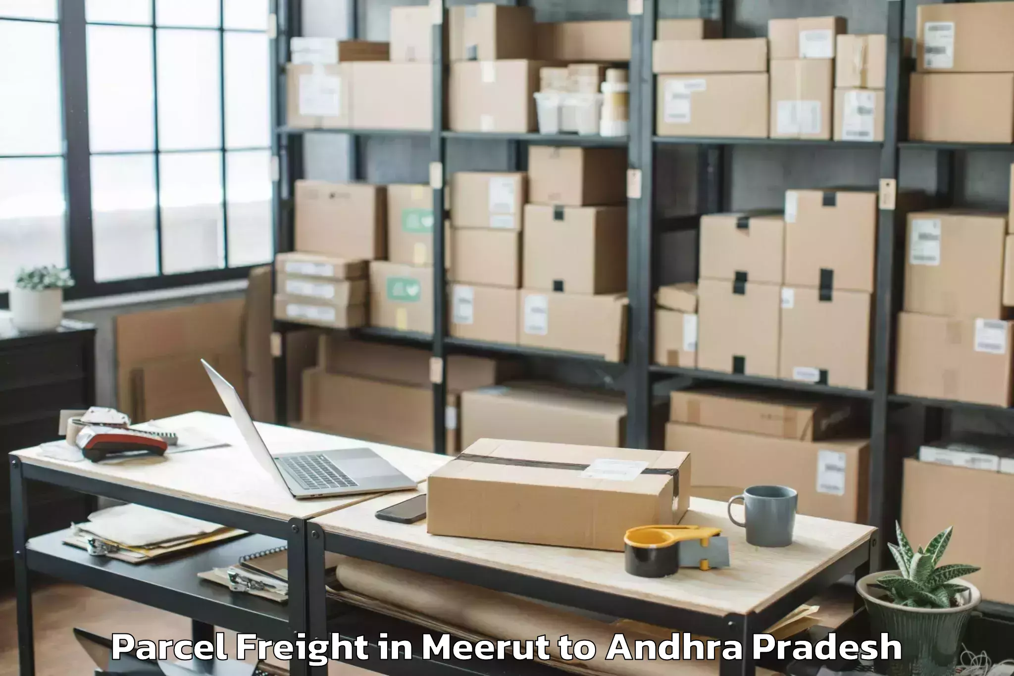 Affordable Meerut to Ganapavaram Parcel Freight